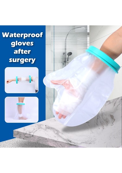 1 Adet Duş Kapağı Yetişkin Su Geçirmez Mühürlü Döküm Bandaj Koruyucu Yara Kırığı Bacak Ayak Kol Palm Banyo Koruyucu Halka Kol (Yurt Dışından) fiyatları