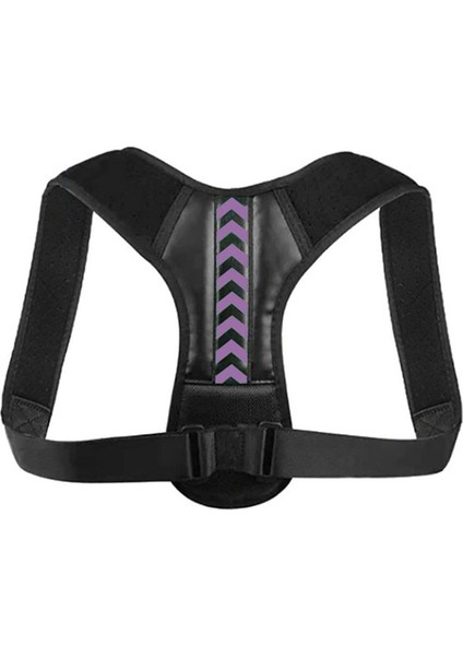 Mor Ok L-Ağırlık 70-100KG Tıbbi Ayarlanabilir Klavikula Duruş Düzeltici Erkekler Woemen Üst Sırt Brace Omuz Bel Desteği Kemer Korse Duruş Düzeltme (Yurt Dışından)
