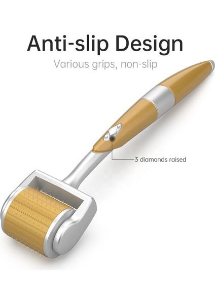 0.3 Gtsroller 192 Ev Kullanımı Microneedle Derma Rulo Altın Iğneler Tıbbi Sınıf Terapi Cilt Bakımı Için Titanyum Iğneler Dermaroller (Yurt Dışından)