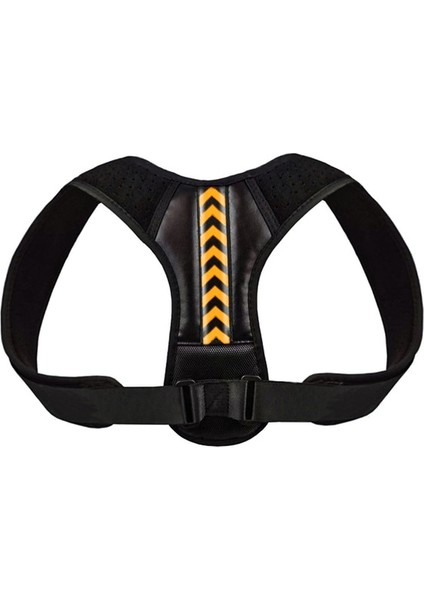 A - Siyah Turuncu 3xl Tcare Sırt Duruş Düzeltici Korse Ayarlanabilir Unisex Sırt Desteği Klavikula Omurga Sırt Omuz Bel Duruş Düzeltme (Yurt Dışından)