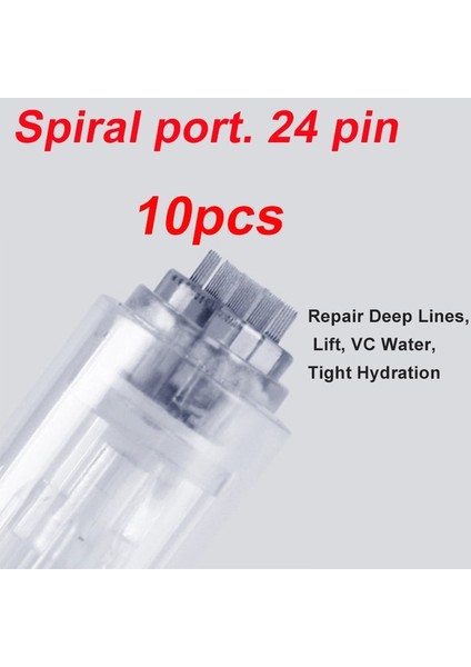 10 Adet 24PIN Iğne Kablosuz Cilt Bakım Kalemi 7 Renkli Işık LED Foton Electri Güzellik Mikro Iğne Kitleri Bb Krem Glow Tedavisi Için Akne Skarını Kaldırmak Için (Yurt Dışından)