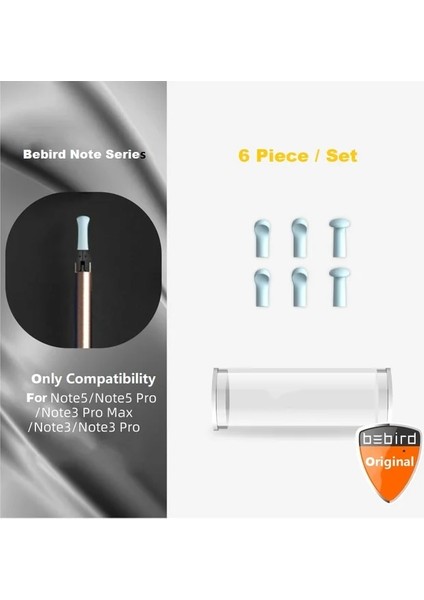 6 Parçalı Set Bebird Note3 Pro Değiştirilen Uçlar Silikon Kauçuk Kapak 12 Parça Set Başına 6 Parça (Yurt Dışından)
