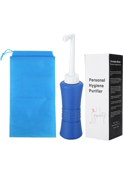 Mavi 500 ml Taşınabilir Seyahat El Bide Püskürtücü Şişe Memesi Tuvalet Kişisel Temizleyici Koltuk Hijyen Spreyi Yıkama Seyahat Dostu (Yurt Dışından)