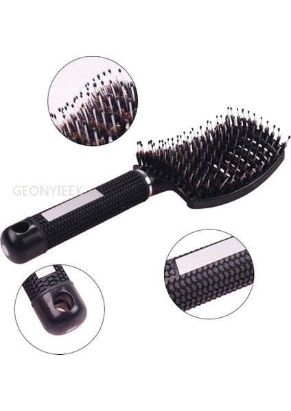 Mavi Saç Fırçası Saç Derisi Masaj Tarak Saç Fırçası Kıl ve Naylon Kadın Islak Kıvırcık Detangle Saç Fırçası Salon Kuaförlük Şekillendirici Araçları (Yurt Dışından) indirimleri