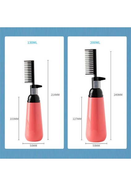130ML 1 Adet Profesyonel Saç Boyama Tarağı Boş Saç Boyası Şişesi Aplikatör Fırça Dağıtım Salon Saç Boyama Şekillendirici Araçları (Yurt Dışından)