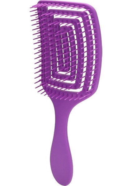 Mor Dolaşık Açıcı Fırça Kıvırcık Saç Derisi Masaj Tarak Kadınlar Için Islak Kıvırcık Detangle Saç Fırçası Salon Kuaförlük Şekillendirici Araçları (Yurt Dışından)