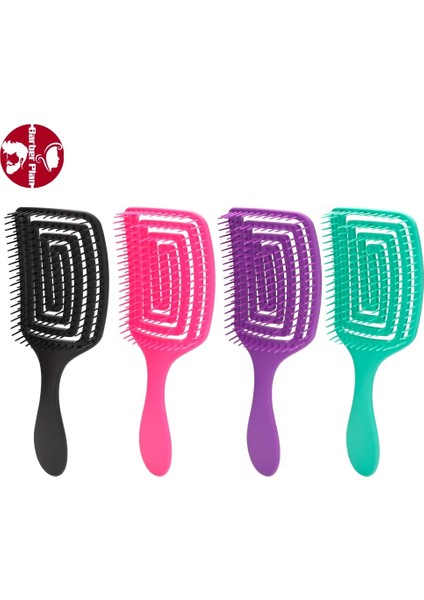 Mor Dolaşık Açıcı Fırça Kıvırcık Saç Derisi Masaj Tarak Kadınlar Için Islak Kıvırcık Detangle Saç Fırçası Salon Kuaförlük Şekillendirici Araçları (Yurt Dışından) fiyatları