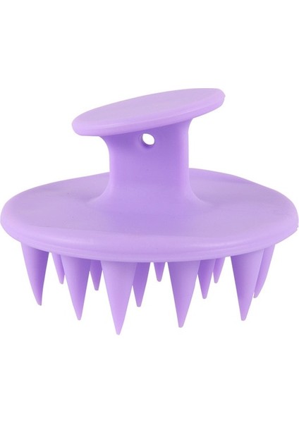 Purple3 Taşınabilir Silikon Şampuan Fırçası Yumuşak Saç Derisi Masaj Fırçası Saç Yıkama Tarak Duş Yıkama Banyo Fırçası Saç Bakımı Şekillendirici Aracı (Yurt Dışından)