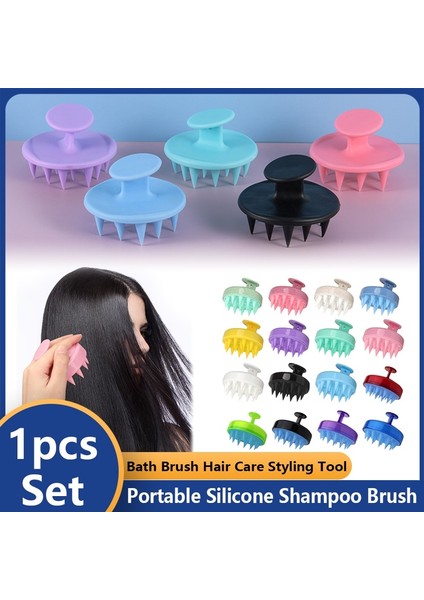 Purple3 Taşınabilir Silikon Şampuan Fırçası Yumuşak Saç Derisi Masaj Fırçası Saç Yıkama Tarak Duş Yıkama Banyo Fırçası Saç Bakımı Şekillendirici Aracı (Yurt Dışından) fiyatları