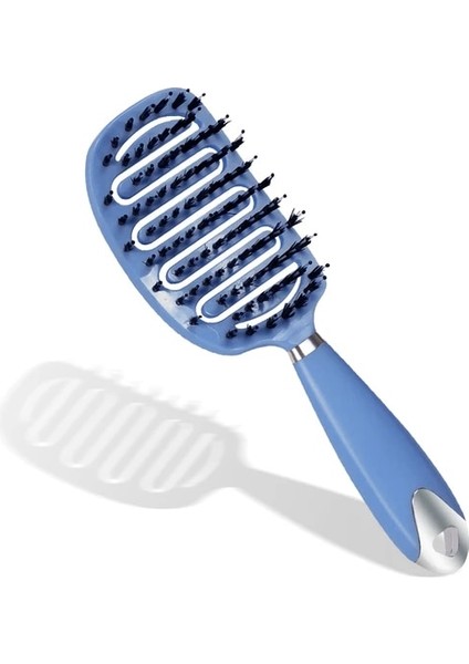 Style1-Blue Yeni Sürüm Hollow Out Saç Fırçası Saç Derisi Masaj Tarak Saç Şekillendirici Dolaşık Açıcı Tarak Kadınlar Için Dolaşık Açıcı Aracı Islak Kuru Kıvırcık Saç (Yurt Dışından)