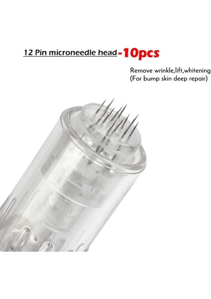 10 Adet 12PIN Dr Kalem E30 Kablolu Mikro Iğne Derma Kalem Otomatik Dermapen Cilt Bakım Makinesi 8 Pcs Süngü Iğneler ile 5 Seviye Ayarı (Yurt Dışından)