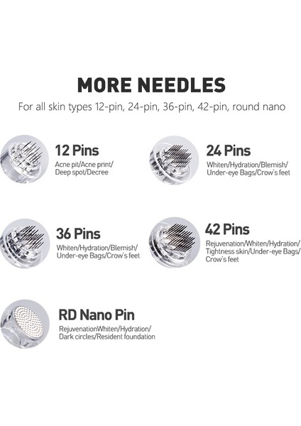 10 Adet Nano Rd 10/30/50 Adet Dermatool Süngü Iğneler Kartuşu Dr. Kalem A10 12 Pin/24 Pin/36 Pin/42 Mikro Cilt Iğneleme Yedek Kafa (Yurt Dışından) modelleri