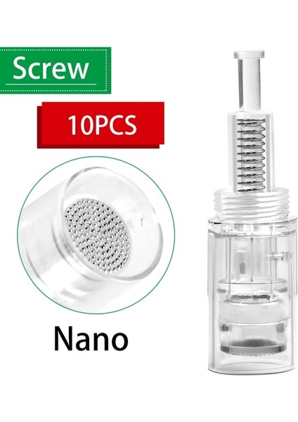 10 Adet Vida Nano 100/10 Adet Dr.imp Kalem Vidası Mikro Iğneler Derma Kalemi Mikro Iğne Kartuşu Derma Silindiri 9 Pin/12 Pin/36 Pin/3d/5d Nano Cilt Bakımı (Yurt Dışından) fiyatları