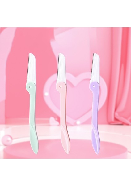 3 Adet Mor Pinkblue 3 Adet/takım Kadın Jilet Makyaj Yüz Kaş Dudak Jilet Saç Çıkarıcı Keskin Paslanmaz Çelik Kesme Bıçağı Emniyetli Jilet (Yurt Dışından) indirimleri
