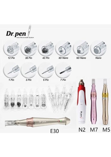 42PIN (1 Adet) Otantik Dr.pen M5/M7/N2/MYM/E30 Yedek Süngü Iğneler Kartuşları 1/3/5/7/9/12/24/36/42 Pin/nano Dermapen Pmu ve Mts Için (Yurt Dışından)
