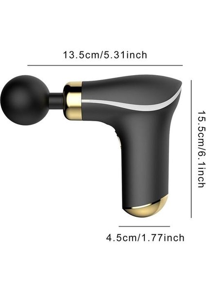 Siyah Kas Vurmalı Masaj Tabancaları Vurmalı Tabanca L Masaj Vücut Boyun Sırt Derin Doku Fasya Tabancası Titreşim 8 Kafa Masaj Aletleri (Yurt Dışından) fiyatları