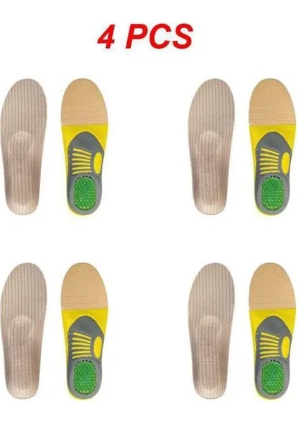 Stil A 4 Adet 1 ~ 5 Adet Premium Ortez Jel Tabanlık Ortopedik Düz Ayak Sağlığı Taban Pedi Ayakkabı Eklemek Arch Destek Pedi Plantar Fasiit (Yurt Dışından)