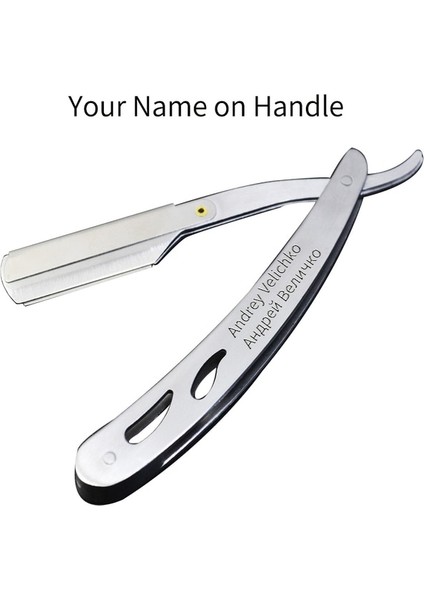Adınız Sapta Erkekler Tıraş Berber Aletleri Saç Jilet ve Bıçaklar Antika Şerit Katlanır Tıraş Bıçağı Paslanmaz Çelik Düz Jilet Tutucu (Yurt Dışından) fiyatları