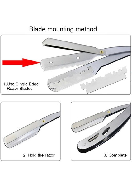 Adınız Sapta Erkekler Tıraş Berber Aletleri Saç Jilet ve Bıçaklar Antika Şerit Katlanır Tıraş Bıçağı Paslanmaz Çelik Düz Jilet Tutucu (Yurt Dışından) modelleri
