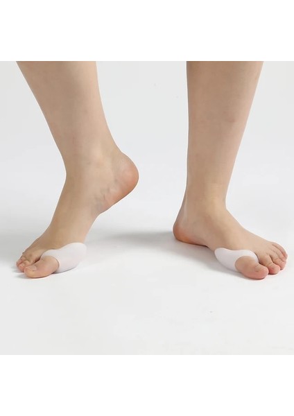 White-4pcs 4pcs=2pairs Silikon Jel Bunyon Koruyucu Ayak Düzleştirici Ayırıcı Ped Düzelticiler (Yurt Dışından)