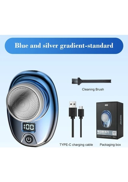 Gradyan Mavi Mini USB Tıraş Makinesi Erkek Elektrikli Kadın Saç Traş Makineleri Erkek Burun Kireç Adam Tıraş Makinesi Için Taşınabilir Ince Tıraş Düzeltici Tıraş Makinesi Kişisel (Yurt Dışından)