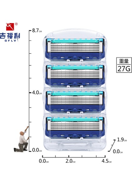 Soubin Jifu Manuel Tıraş Bıçağı Bıçak Tutucusu Evrensel Beş Katmanlı Tıraş Bıçağı Sapı (Yurt Dışından) fırsatları