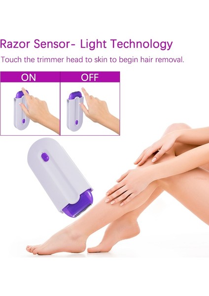 Ab Tak Ağrısız Epilasyon Kadın Işık Güvenli Sensör Lazer Epilatör Lazer Epilasyon Makineleri Erkekler Için Pürüzsüz Dokunmatik Tıraş Makinesi Giyotin (Yurt Dışından)