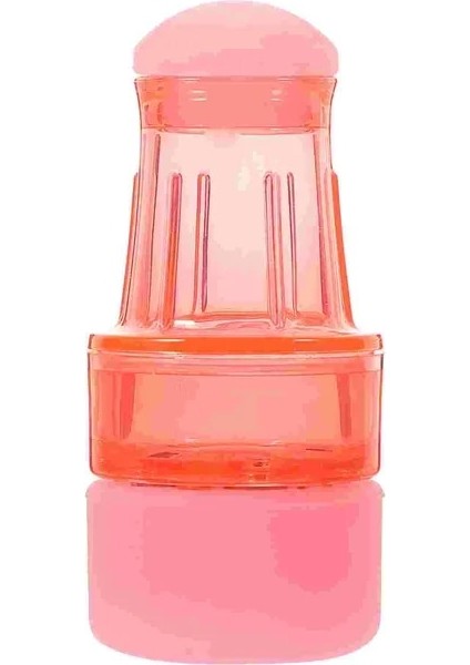 Pembe Saç Derisi Aplikatör Saç Yağı Kafa Sıvı Tarak Masaj Kremi Kauçuk Kök Şişe (Yurt Dışından)