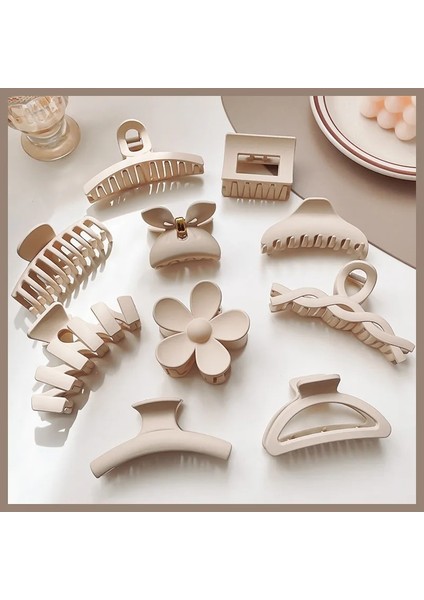 11 Süt Çay Kahve Rengi Saç Pençe Kavrama Klip Zarif Mizaç Saç Pençe Arka Kafa Saç Kavrama Saç Tokası Basit Saç Aksesuarları (Yurt Dışından) indirimleri