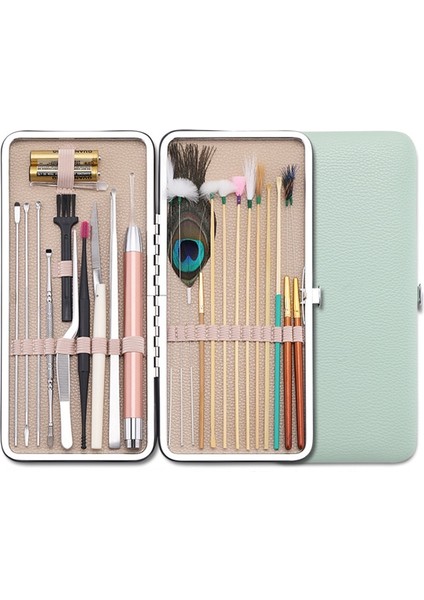 D 23 Adet Setleri Profesyonel Kulak Kiri Temizleme Aracı Setleri Kulak Temizleyici Seti Işitme Cihazı Kulak Kiri Giderici Kulaklar Çubukları Yaylar Ev Sağlık (Yurt Dışından) fiyatları