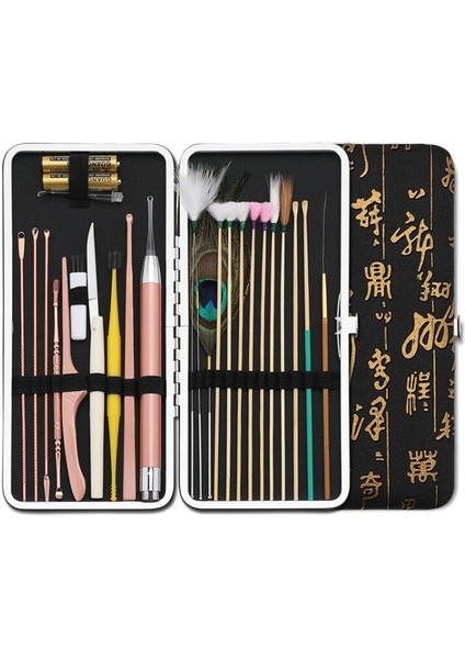 D 23 Adet Setleri Profesyonel Kulak Kiri Temizleme Aracı Setleri Kulak Temizleyici Seti Işitme Cihazı Kulak Kiri Giderici Kulaklar Çubukları Yaylar Ev Sağlık (Yurt Dışından) fırsatları