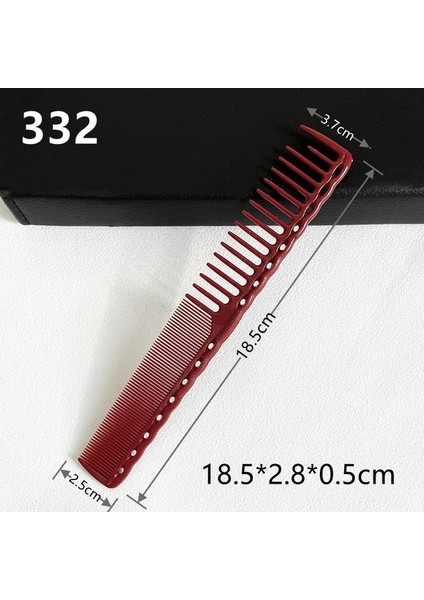 332 - Kırmızı 332 333 337 338 Saç Kesme Tarağı Kuaförlük Taraklar Kuaför Profesyonel Uzun Saç Seyrek Diş Salon Şekillendirici Araçları Y0927 (Yurt Dışından)