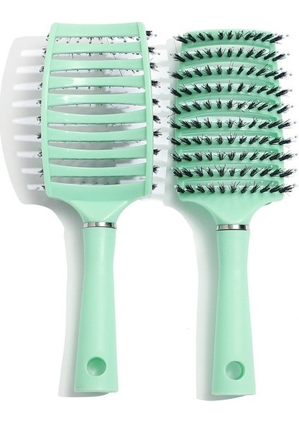 No.1 Kadın Saç Fırçası Saç Derisi Masaj Tarak Saç Fırçası Kıl ve Naylon Islak Kıvırcık Detangle Saç Fırçası Salon Kuaförlük Şekillendirici Aksesuarları (Yurt Dışından)