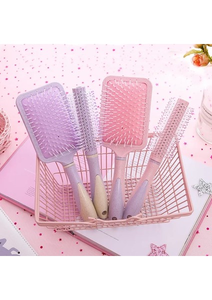 1885-PEMBE Masaj Tarak Hava Yastığı Kuaförlük Tarak Plastik Büyük Diş Şekillendirici Tarak Düz Kıvırcık Islak Saç Dıy Kuaförlük Aracı (Yurt Dışından) modelleri