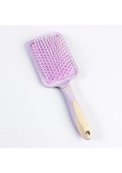 1886-MOR Masaj Tarak Hava Yastığı Kuaförlük Tarak Plastik Büyük Diş Şekillendirici Tarak Düz Kıvırcık Islak Saç Dıy Kuaförlük Aracı (Yurt Dışından)