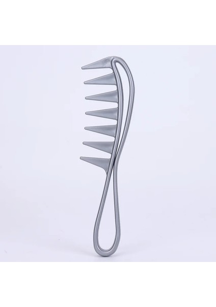 2 Adet Gri 2 Adet Geniş Diş Köpekbalığı Plastik Tarak Kıvırcık Saç Salon Kuaförlük Tarak Masajı Saç Şekillendirici Aracı Kıvırmak Için (Yurt Dışından)