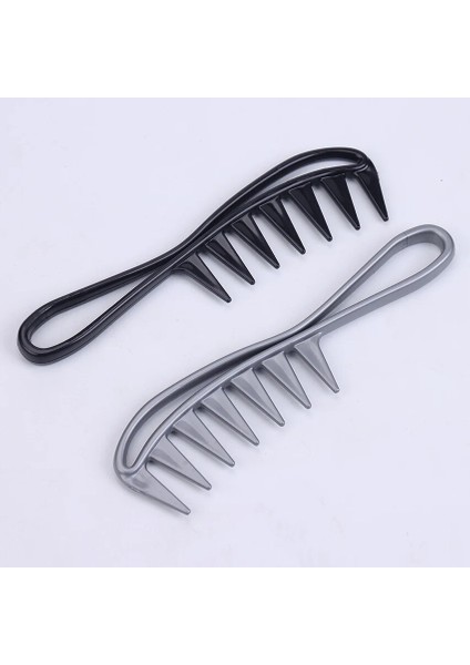 2 Adet Gri 2 Adet Geniş Diş Köpekbalığı Plastik Tarak Kıvırcık Saç Salon Kuaförlük Tarak Masajı Saç Şekillendirici Aracı Kıvırmak Için (Yurt Dışından) modelleri