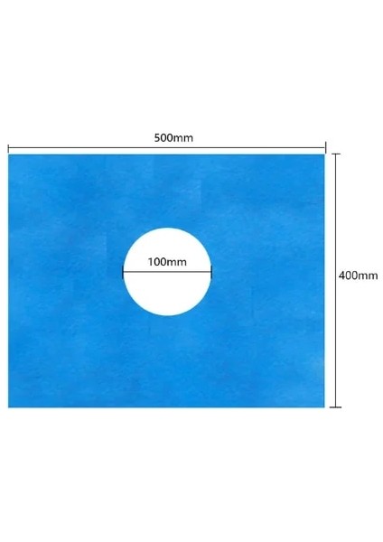 50X40CM 50 Adet Tek Kullanımlık Cerrahi Perdeler Cerrahi Levha Mavi Cerrahi Havlu Dokunmamış Steril Delikli Levha 500*400MM 600*500MM (Yurt Dışından)