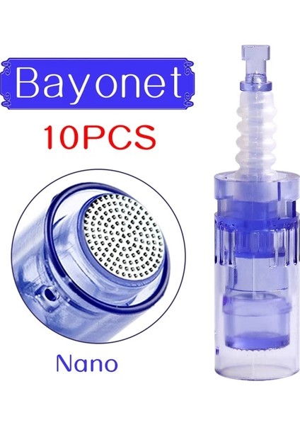10 Adet Elektrikli Derma Araçları Süngü Iğneler Kartuşları 9/12/36/42/nano/3d/5d Kare Nano Ultima Mym/m5/m7 A6 Mts Otomatik Mikroiğne (Yurt Dışından)
