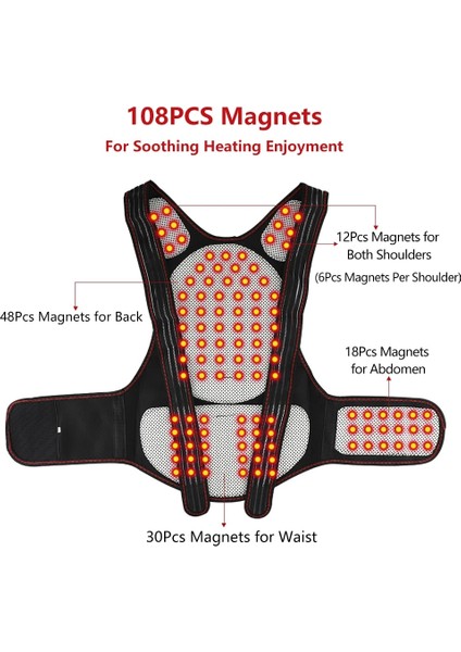 118 Adet Mıknatıslar L Kendinden Isıtma Sırt Desteği Bel Desteği Manyetik Isıtma Düzeltici Terapi Kemeri Geri Duruş Düzeltici Omurga Geri Bel Kemeri (Yurt Dışından) indirimleri