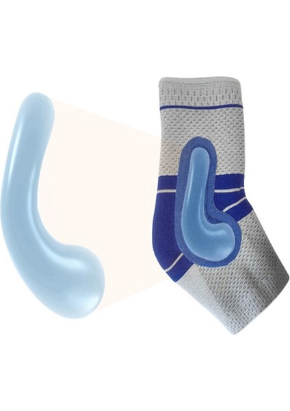 L Elastik Silikon Ayak Bileği Desteği Spor Sıkıştırma Ayak Bileği Koruyucu Basketbol Futbol Tenis Silika Jel Ped Ayak Bileği Brace (Yurt Dışından) fırsatları
