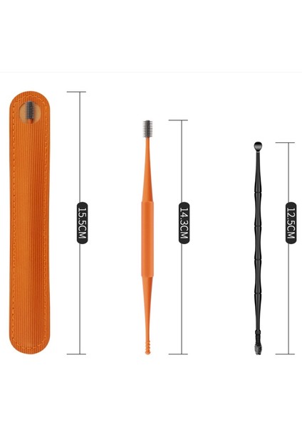 2 Adet Turuncu Kulak Kirini Temizleme Aracı Kulak Temizleme Çubukları Kulak Tıkacı Sökücü Silikon Kulak Temizleme Çubuğu Çift Kafa Kulak Temizleyici 360° Spiral Çubukla (Yurt Dışından) indirimleri