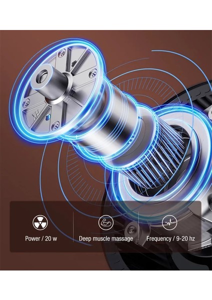 Gül Altın Fasya Tabancası Derin Kas Gevşeme Mini Masaj Tabancası LCD Ekran 32 Hız Fitness Vücut Masajı Omuz Sırt Vücut Ağrısı Giderici (Yurt Dışından)