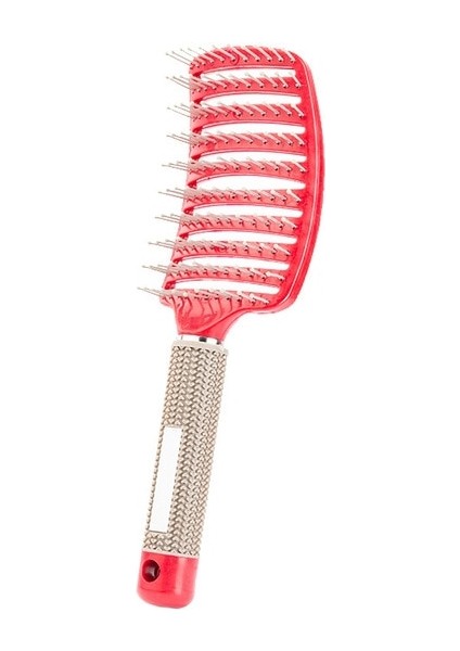 Kırmızı Tüysüz Saç Fırçası Saç Derisi Masaj Tarak Saç Fırçası Kıl ve Naylon Kadın Islak Kıvırcık Detangle Saç Eldiven Salon Kuaförlük Şekillendirici Araçları (Yurt Dışından)