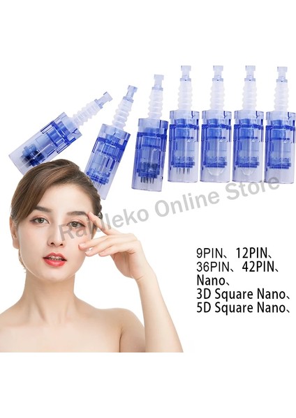 20 Adet Elektrikli Derma Araçları Süngü Iğneler Kartuşları 9/12/36/42/nano/3d/5d Kare Nano Ultima Mym/m5/m7 A6 Mts Otomatik Mikroiğne (Yurt Dışından)