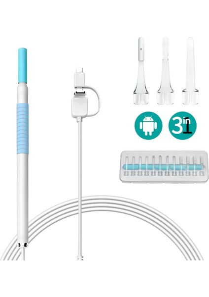 0.3 Milyon Piksel Mavi USB Hd Görsel Kulak Kiri Temizleme Endoskop Kaşık 5.5mm Mini Borescope Android Pc Kulak Kiri Toplama Aracı Sağlık Otoskop Kamera (Yurt Dışından) indirimleri