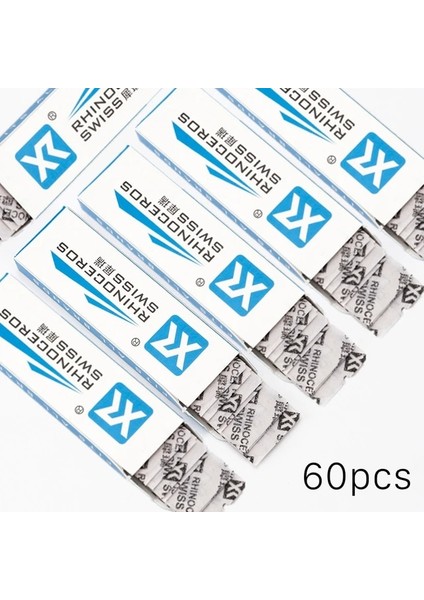 60 Adet Bıçaklar 10-100 Adet Büyük 77 Bıçak Klasik Güvenlik Jilet Düz Jilet Çift Kenarlı Jilet Paslanmaz Çelik Bıçak 62*16.2mm G0407 (Yurt Dışından) fiyatları