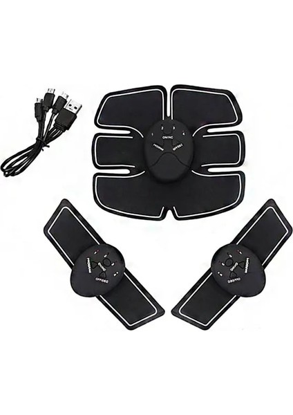 Stil 6 Ems Kas Stimülatörü Abs Toner USB Karın Sıkılaştırma Kalça Eğitmen Bacak Kol Göbek Egzersiz Masaj Basın Şekillendirme Egzersiz Ev Spor Salonu (Yurt Dışından)
