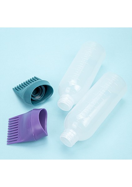 Koyu Pembe 120ML Doldurulabilir Şampuan Şişesi Kuaförlük Saç Boyama Fırçası Saç Boyası Aplikatör Boyama Şişesi Plastik Taraklı Şişe (Yurt Dışından)