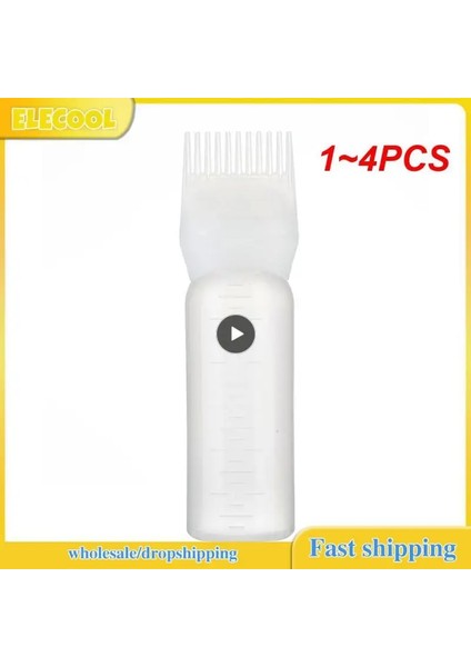 Stil C 4 Adet 1 ~ 4 Adet 120 ml Renkli Plastik Saç Boyası Doldurulabilir Şişe Aplikatör Tarak Dağıtım Salon Saç Boyama Kuaförlük Şekillendirici (Yurt Dışından) indirimleri